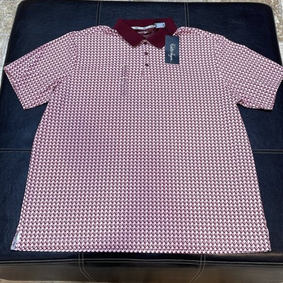 Walter Hagen Men's Performance 11 Print Golf Polo - Picture 2 of 8